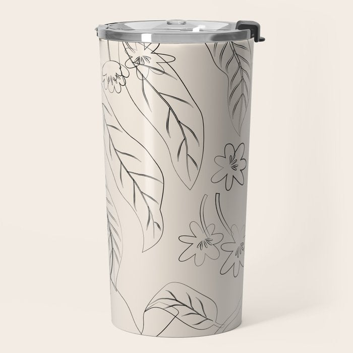 Peaches - Line Art 2 Travel Mug Gallery Image 2