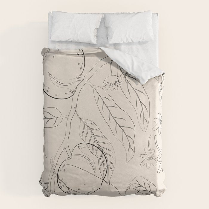 Peaches - Line Art 2 Duvet Cover Gallery Image 6