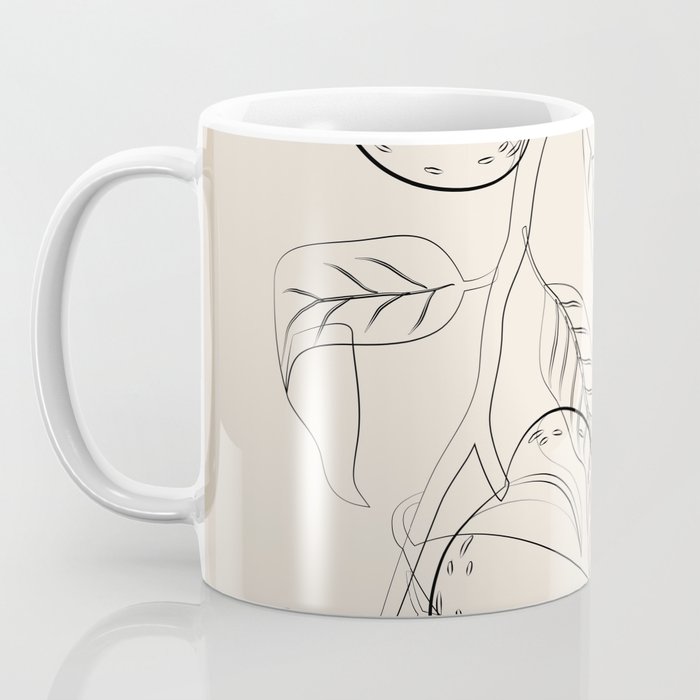 Peaches - Line Art 2 Coffee Mug Gallery Image 3