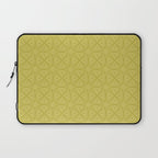 Yellow Monochromatic Asian Star Pattern Laptop Sleeve Gallery Image 1