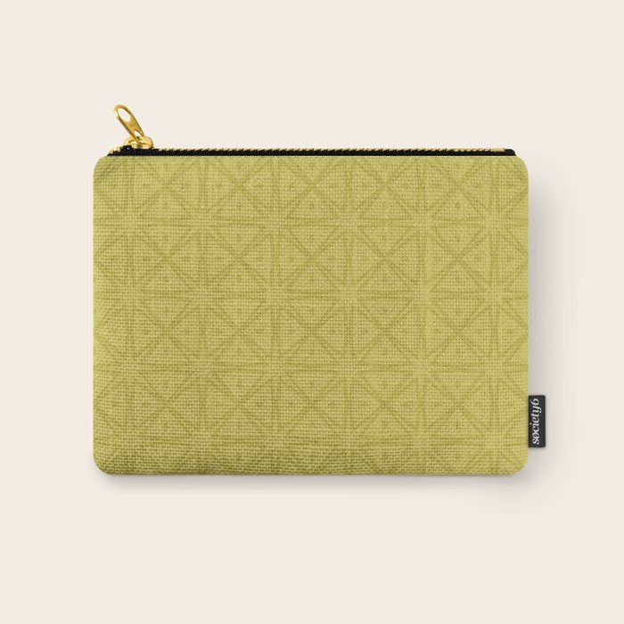 Yellow Monochromatic Asian Star Pattern Carry All Pouch Gallery Image 1