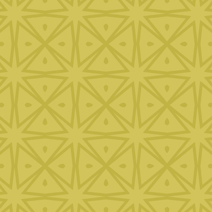 Yellow Monochromatic Asian Star Pattern Coffee Mug Gallery Image 2