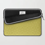 Yellow Monochromatic Asian Star Pattern Laptop Sleeve Gallery Image 2