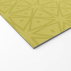 Yellow Monochromatic Asian Star Pattern Welcome Mat Gallery Image 2