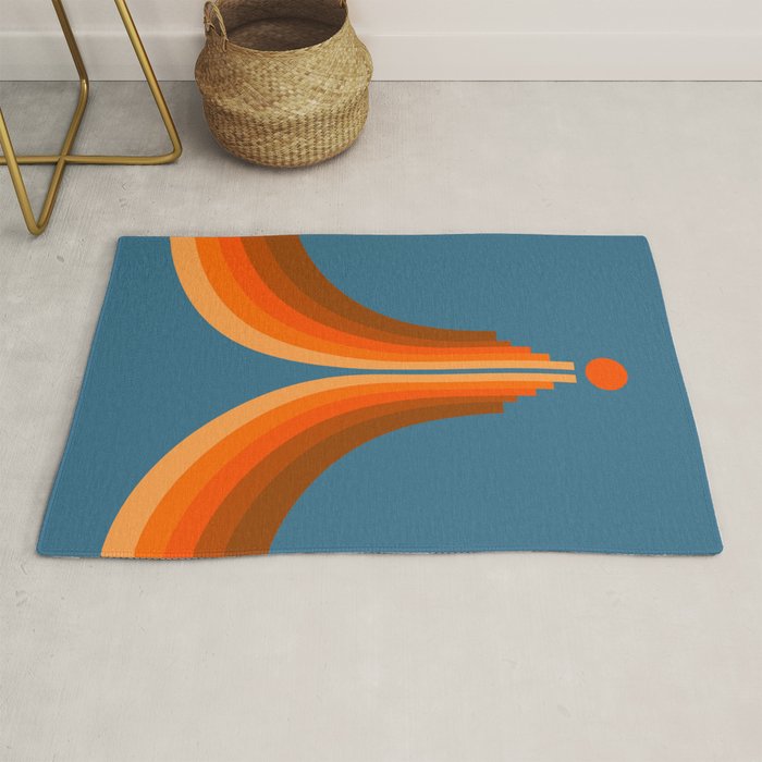 Abstraction_SUN_RISING_RETRO_SPACE_POP_ART_0906S Rug Gallery Image 1