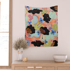 Pools of Us | Coral Botancials Wall Tapestry Gallery Image 2