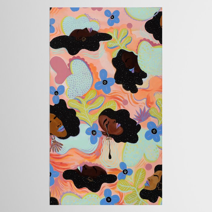 Pools of Us | Coral Botancials Tablecloth Gallery Image 2