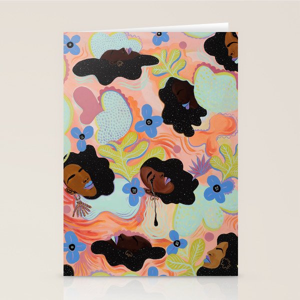 Pools of Us | Coral Botancials Stationery Card Gallery Image 1