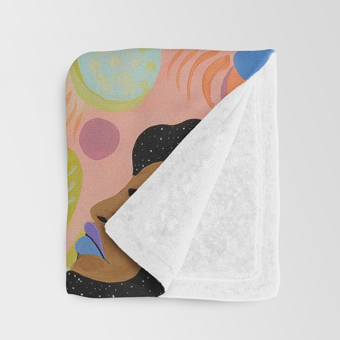 Pools of Us | Coral Botancials Throw Blanket Gallery Image 3