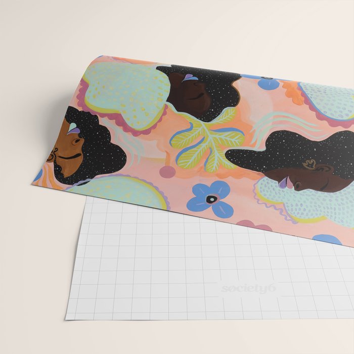 Pools of Us | Coral Botancials Wrapping Paper Gallery Image 2