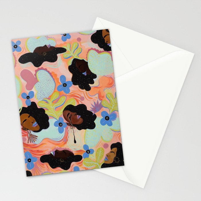 Pools of Us | Coral Botancials Stationery Card Gallery Image 2