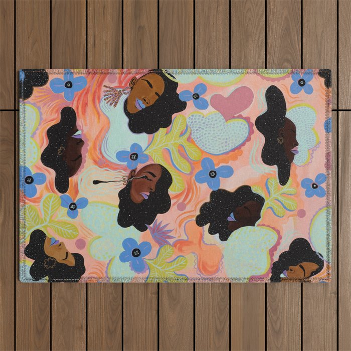 Pools of Us | Coral Botancials Outdoor Rug Gallery Image 1