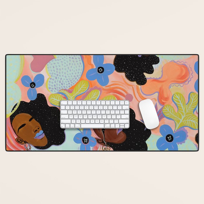 Pools of Us | Coral Botancials Desk Mat Gallery Image 1