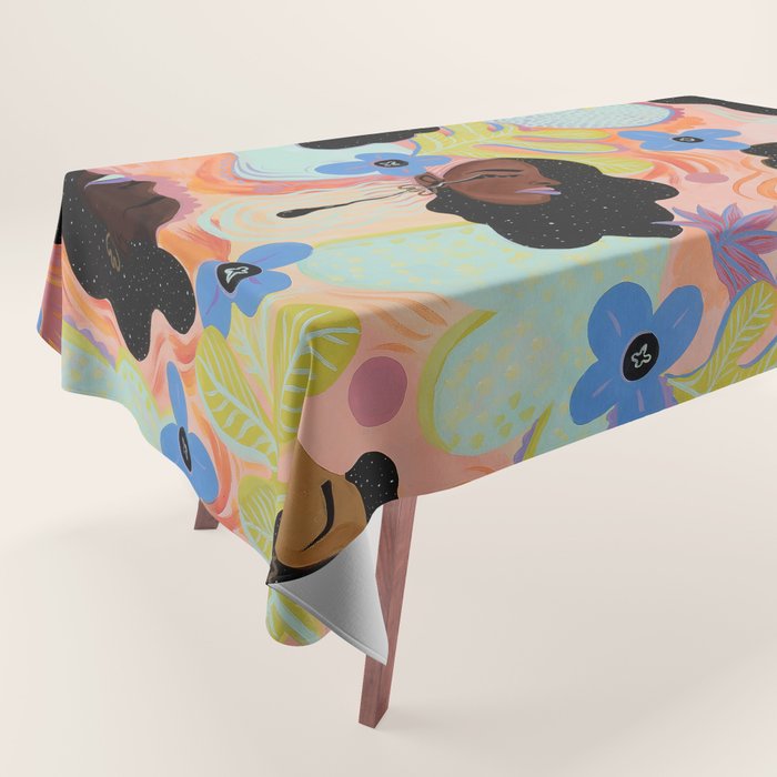 Pools of Us | Coral Botancials Tablecloth Gallery Image 1