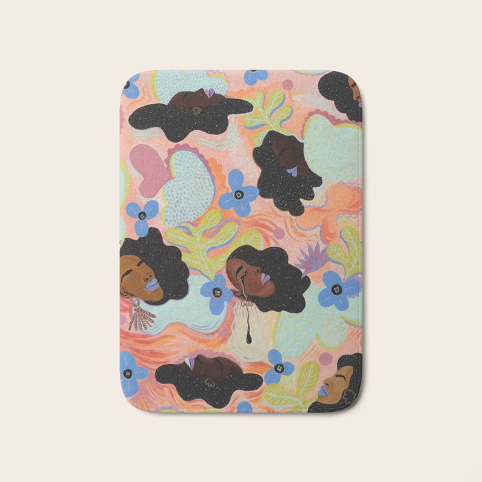 Pools of Us | Coral Botancials Bath Mat Gallery Image 1