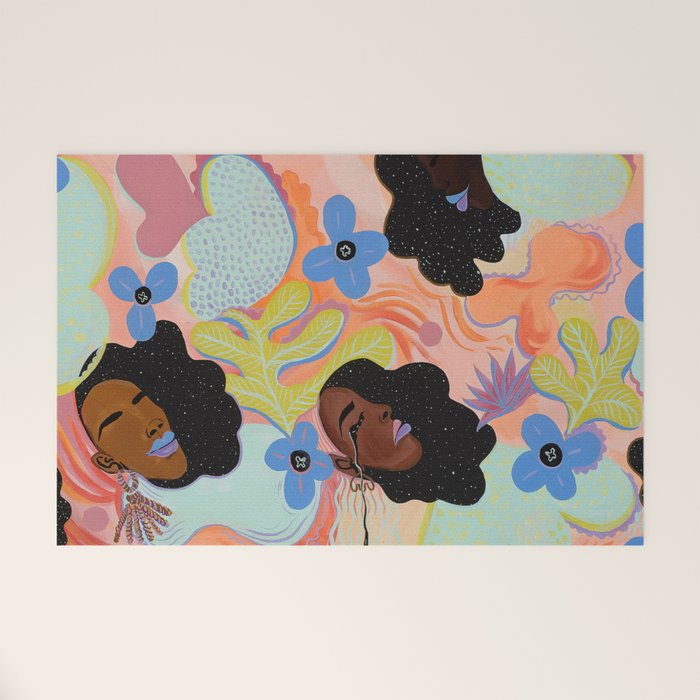 Pools of Us | Coral Botancials Welcome Mat Gallery Image 1