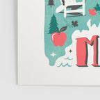 Maine Map Poster Gallery Image 3