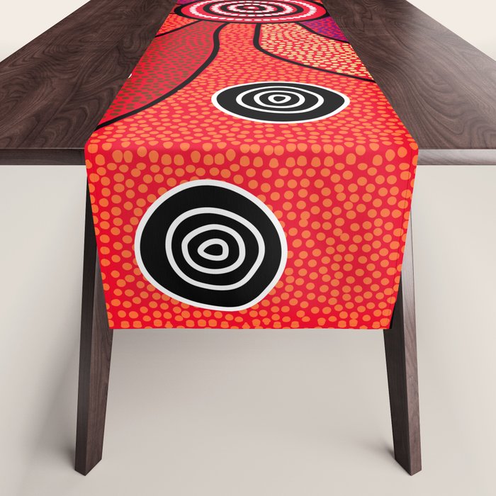 Authentic Aboriginal Art - Central Lands Table Runner Gallery Image 1