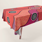 Authentic Aboriginal Art - Central Lands Tablecloth Gallery Image 1