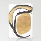Gold and Black Abstract Stationery Card Gallery Image 2