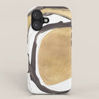 Gold and Black Abstract iPhone Case Gallery Image 1