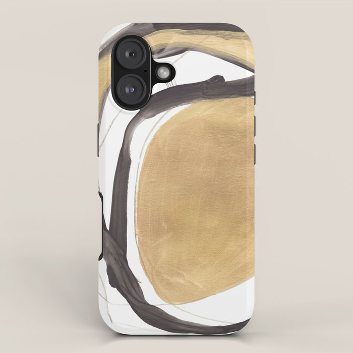 Gold and Black Abstract iPhone Case Gallery Image 1