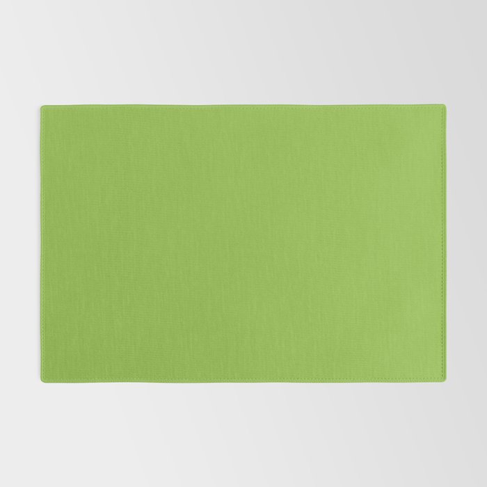 Lime Green Solid Color Rug Gallery Image 2