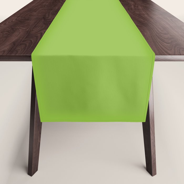 Lime Green Solid Color Table Runner Gallery Image 1