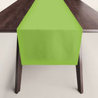 Lime Green Solid Color Table Runner Gallery Image 1