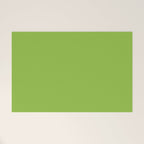 Lime Green Solid Color Welcome Mat Gallery Image 1