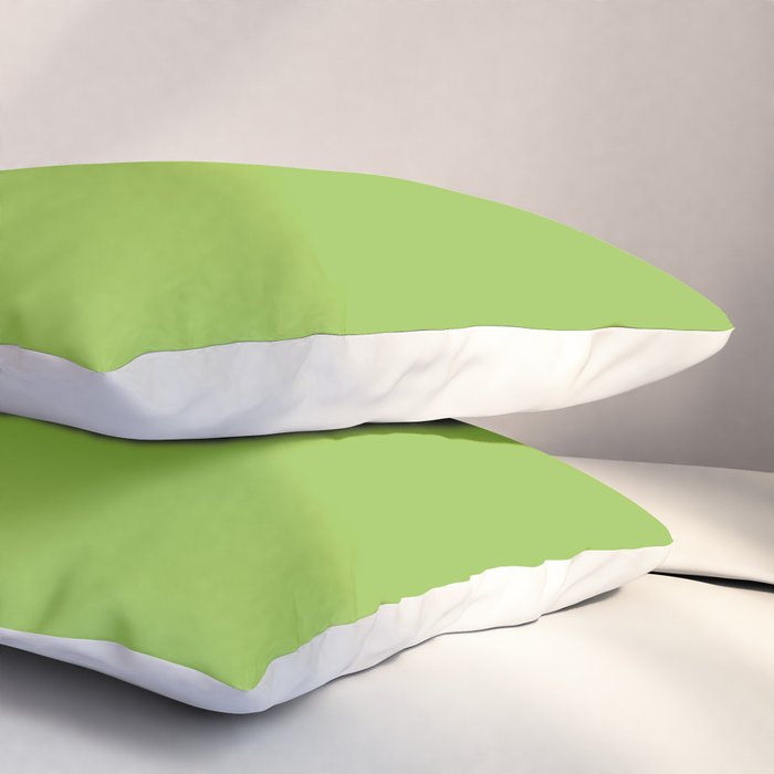 Lime Green Solid Color Pillow Sham Gallery Image 3