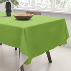 Lime Green Solid Color Tablecloth Gallery Image 3