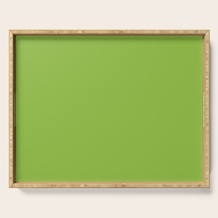 Lime Green Solid Color Serving Tray Gallery Image 1