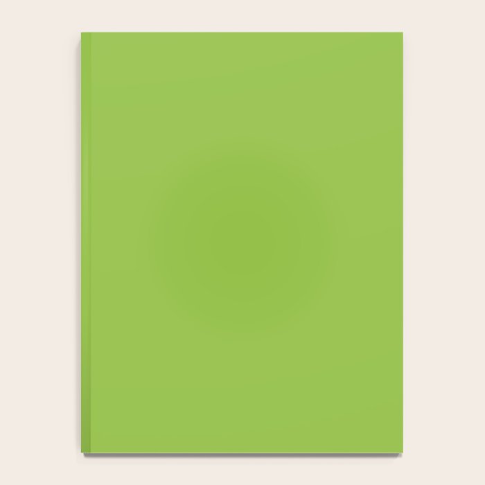 Lime Green Solid Color Notebook Gallery Image 4