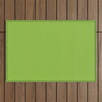 Lime Green Solid Color Outdoor Rug Gallery Image 1