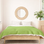 Lime Green Solid Color Duvet Cover Gallery Image 3