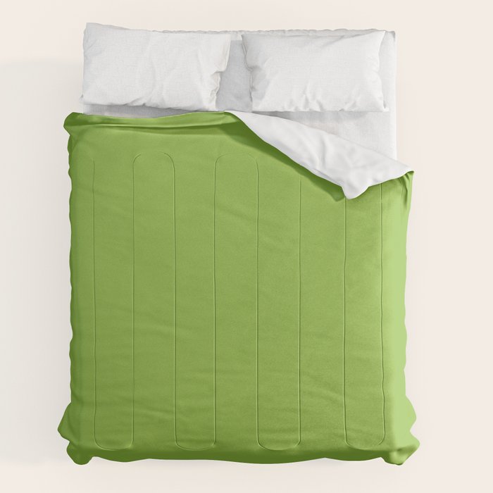 Lime Green Solid Color Comforter Gallery Image 2