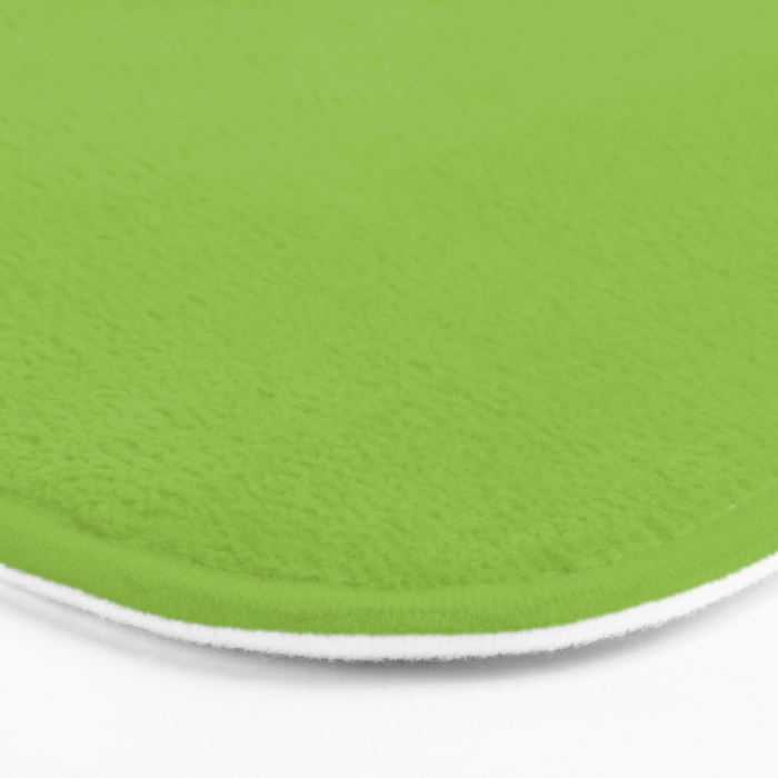 Lime Green Solid Color Bath Mat Gallery Image 3