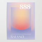 Gradient Angel Number 888 Balance Poster Gallery Image 4