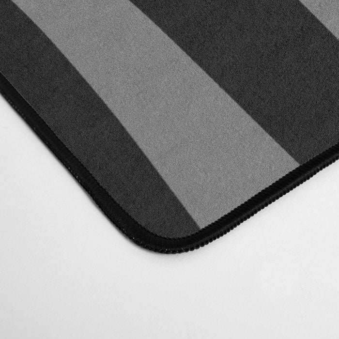 Retro Liquid Swirl Abstract Pattern in Black and Gray Desk Mat Gallery Image 4