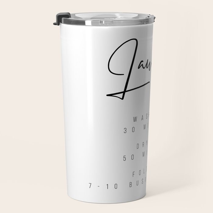 Laundry - Washing: 30 Minutes, Drying: 50 Minutes, Folding: 7-10 Business Days Travel Mug Gallery Image 3