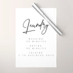 Laundry - Washing: 30 Minutes, Drying: 50 Minutes, Folding: 7-10 Business Days Wrapping Paper Gallery Image 1
