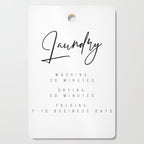 Laundry - Washing: 30 Minutes, Drying: 50 Minutes, Folding: 7-10 Business Days Cutting Board Gallery Image 1