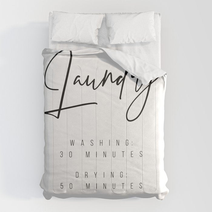 Laundry - Washing: 30 Minutes, Drying: 50 Minutes, Folding: 7-10 Business Days Comforter Gallery Image 6