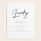 Laundry - Washing: 30 Minutes, Drying: 50 Minutes, Folding: 7-10 Business Days Poster Gallery Image 4