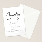 Laundry - Washing: 30 Minutes, Drying: 50 Minutes, Folding: 7-10 Business Days Stationery Card Gallery Image 2