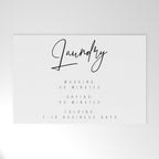 Laundry - Washing: 30 Minutes, Drying: 50 Minutes, Folding: 7-10 Business Days Welcome Mat Gallery Image 1