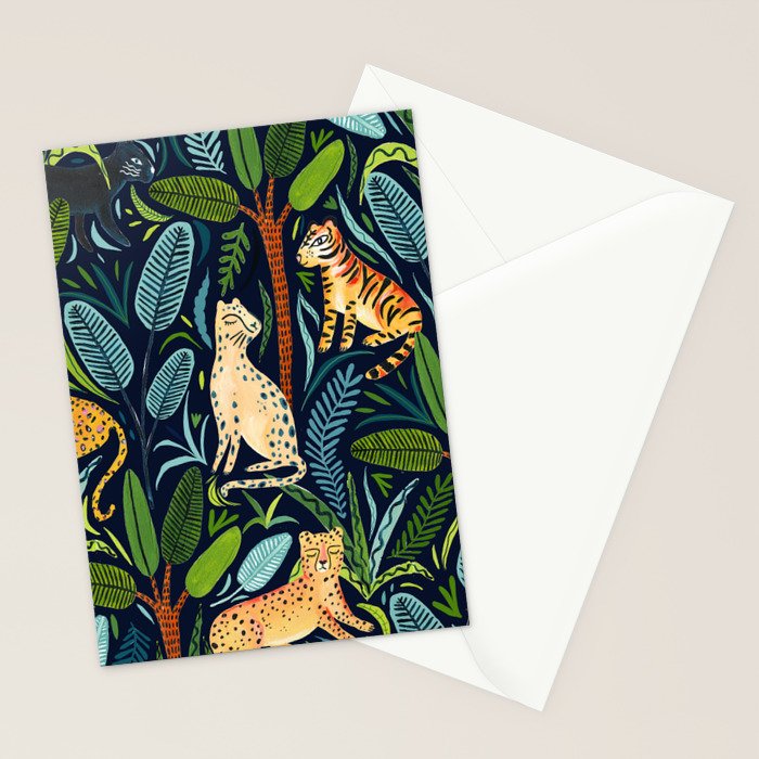 Jungle Cats Stationery Card Gallery Image 2