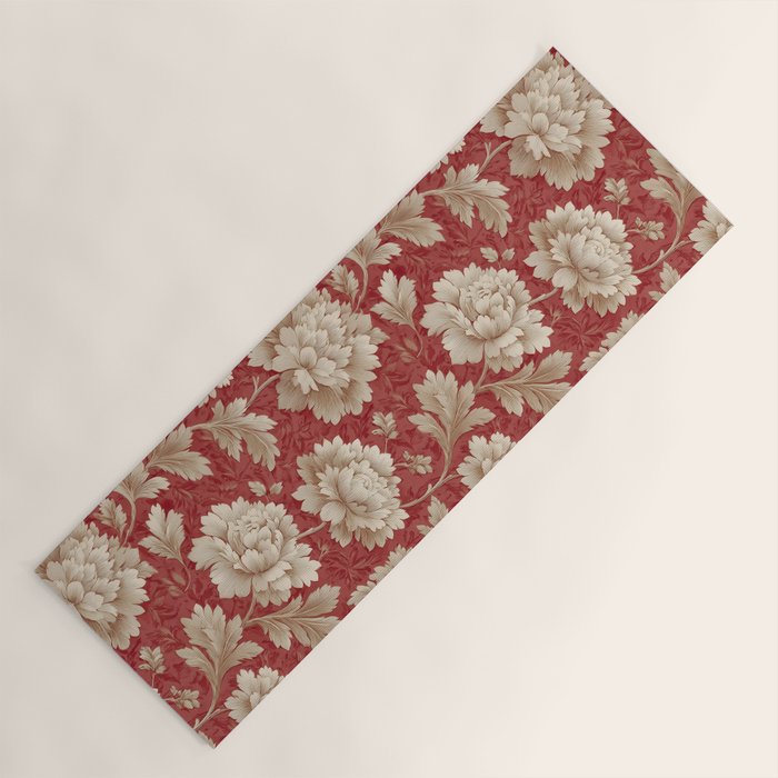 Vintage Floral Elegance Yoga Mat Gallery Image 1