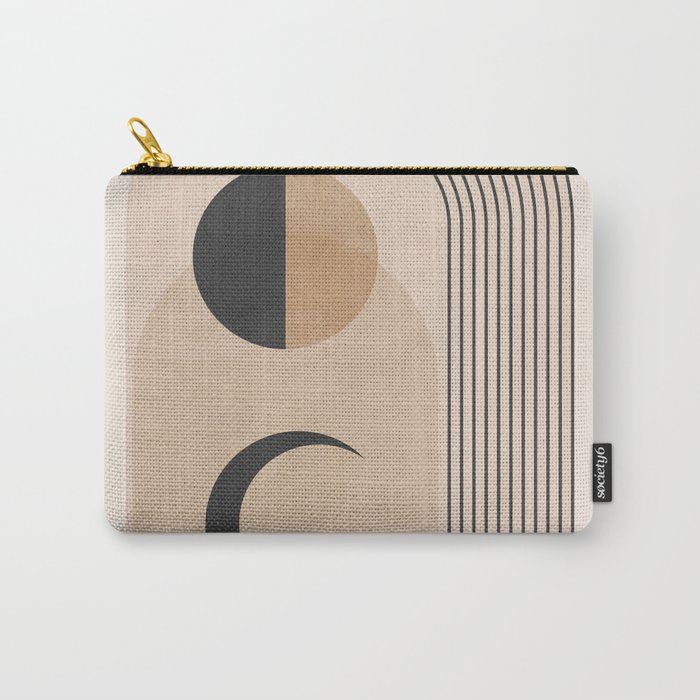 Minimal Geometric Shapes 120 Carry All Pouch Gallery Image 1